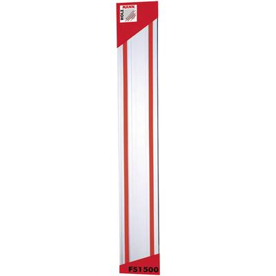 Une longue et étroite rail de guidage avec des bandes latérales rouges et le texte 'FS1500'. En haut, le logo du fabricant en rouge et blanc.