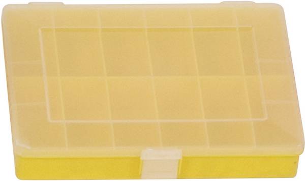 Mallette de rangement séparations fixes Hünersdorff 608200 (L x l x H) 250 x 180 x 45 mm Nombre de compartiments: 12 1 pc(s)