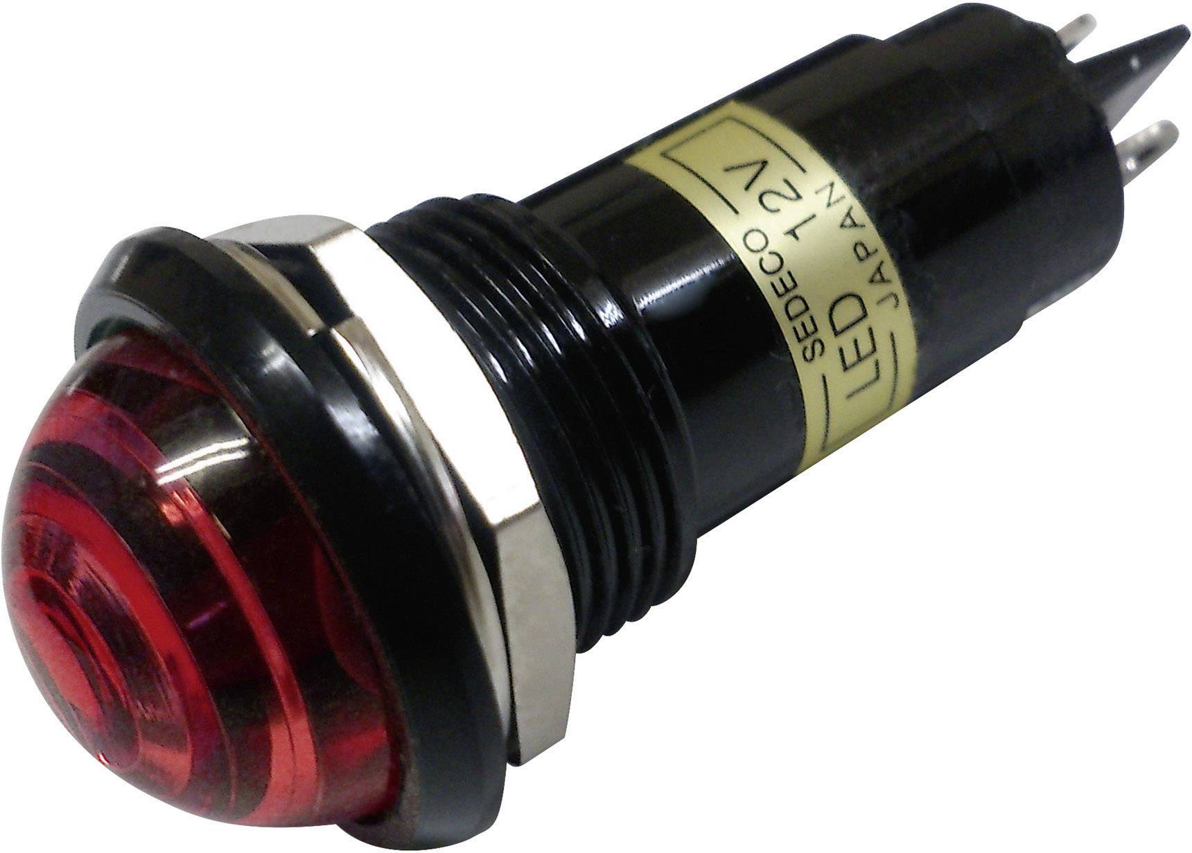 Voyant de signalisation LED Sedeco 1170521 rouge 12 V/DC 1 pc(s)