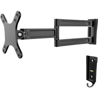 Support mural pour écran Manhattan 460958 33,0 cm (13") - 68,6 cm (27") inclinable, mobile noir-0