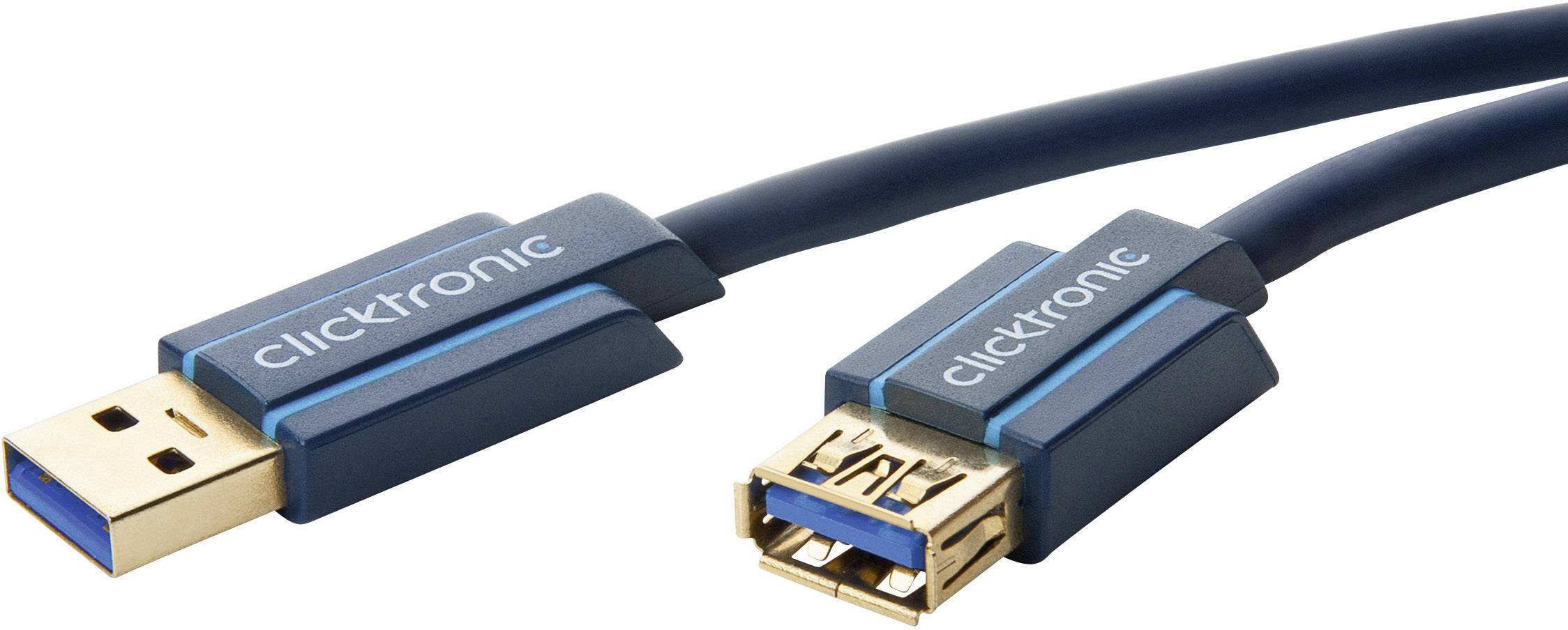 Rallonge USB 3.0 USB clicktronic - [1x USB 3.0 mâle type A - 1x USB 3.0 ...