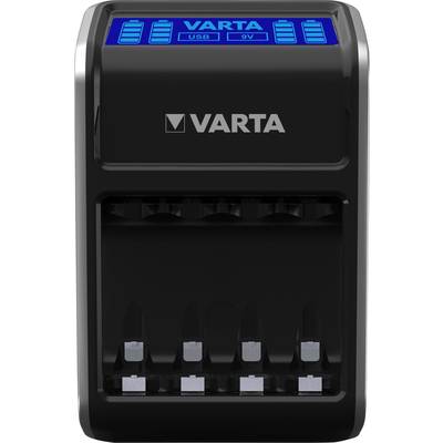 Chargeur de piles rondes Varta LCD Plug Charger+ 4x 56706 avec accus NiMH  LR03 (AAA), LR6 (AA), 6LR61 (9 V) - Conrad Electronic France