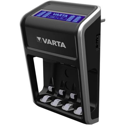 Chargeur de piles rondes NiMH avec accus Varta LCD Plug-3