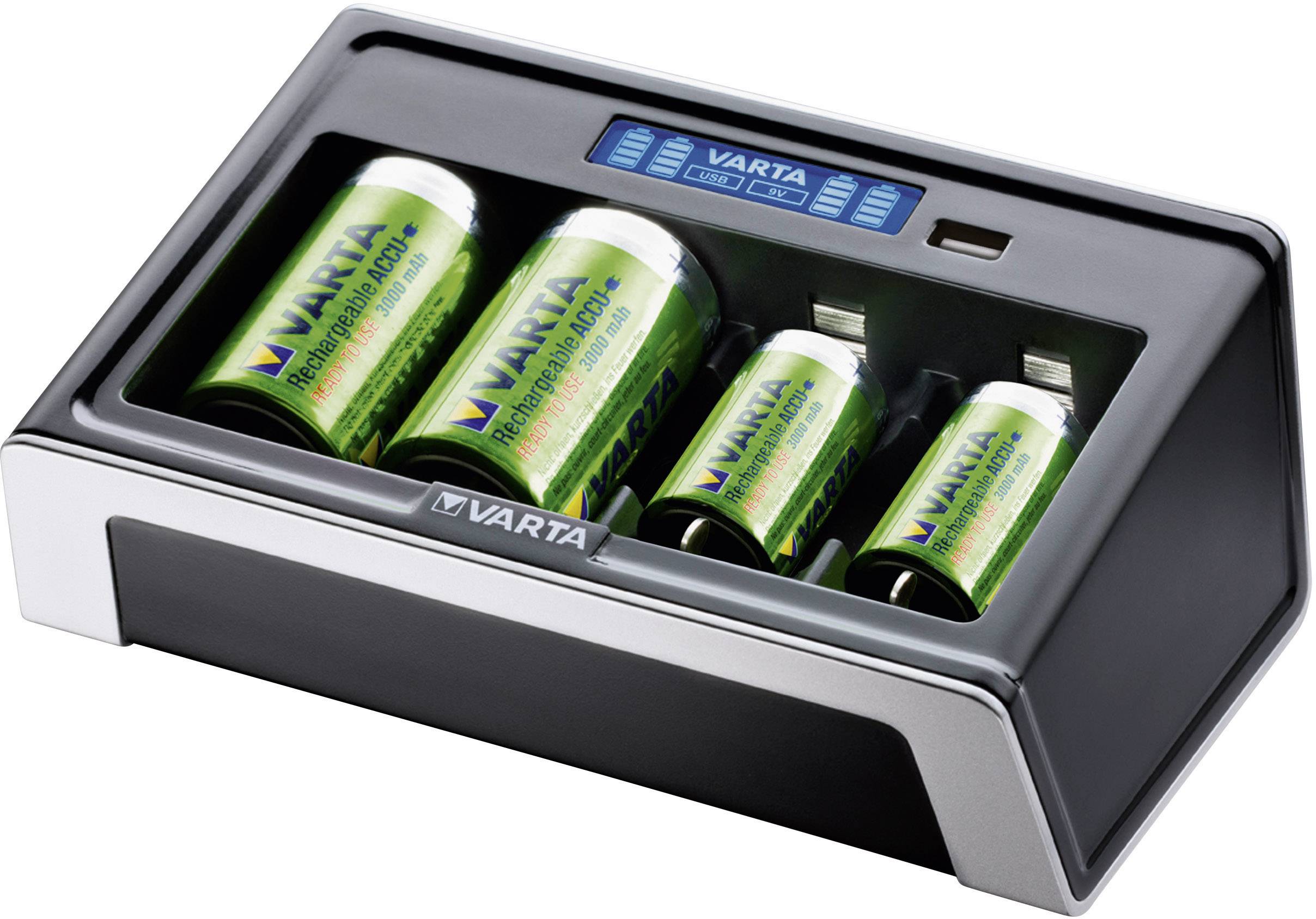 Chargeur de piles rondes NiMH Varta LCD Universal-4