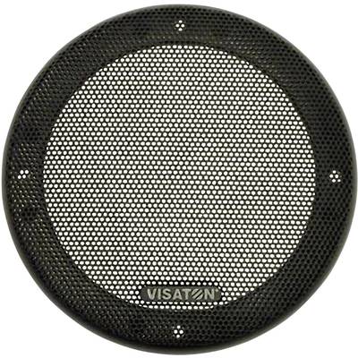 Une grille de haut-parleur ronde avec des trous fins, marquée du nom de marque 'VISATON' sur le bord inférieur.