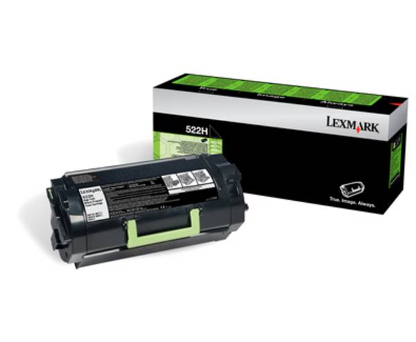 Lexmark Toner 522H 52D2H00 d'origine noir 25000 pages