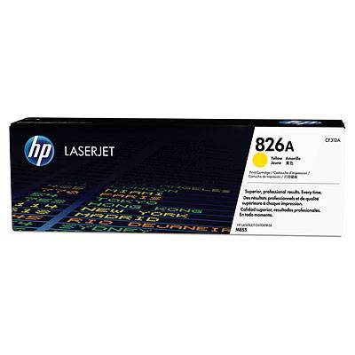 Cassette de toner d'origine HP 826A jaune CF312A