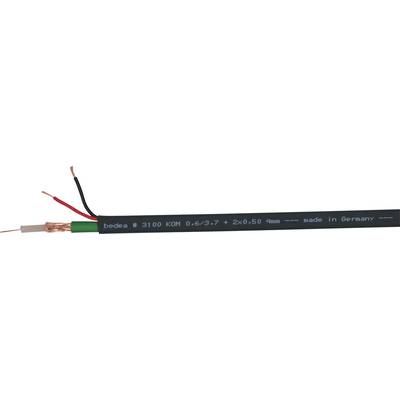 Bedea 31000900 Câble multiconducteur KOM0,6/3,7A 2 x 0.50 mm² noir Marchandise vendue au mètre