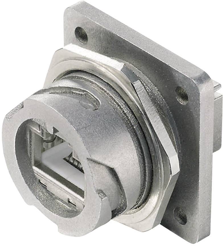 Connecteur métallique avec une plaque de base carrée, adapté pour des connexions électriques sûres et robustes.