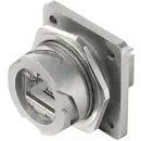 Set de brides RJ45 STX V1 métal, variante 1 Telegärtner 100007415 RJ45 embase femelle à encastrer Pôle: 8P8C métal 1 pc(