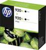HP 920XL Encre d'origine paquet de 2 noir D8J47AE Encre