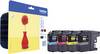 Brother Encre LC-121 d'origine pack bundle noir, cyan, magenta, jaune LC121VALBPDR