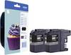 Brother Encre LC-123BK d'origine paquet de 2 noir LC123BKBP2DR