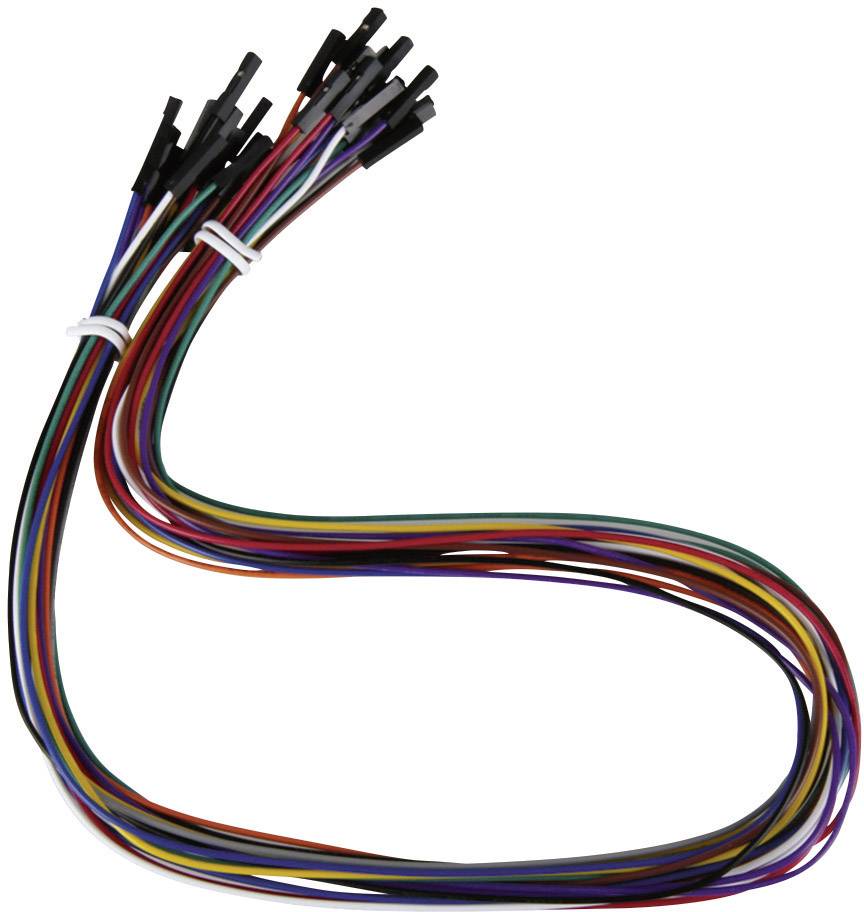 Câble de cavalier 40 PCS. 20 cm F2F femelle à femelle Compatible avec  Arduino et Raspberry Pi Breadboard
