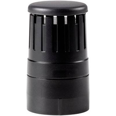 Un couvercle noir cylindrique avec des fentes verticales, probablement un composant d'un appareil ou d'un récipient.