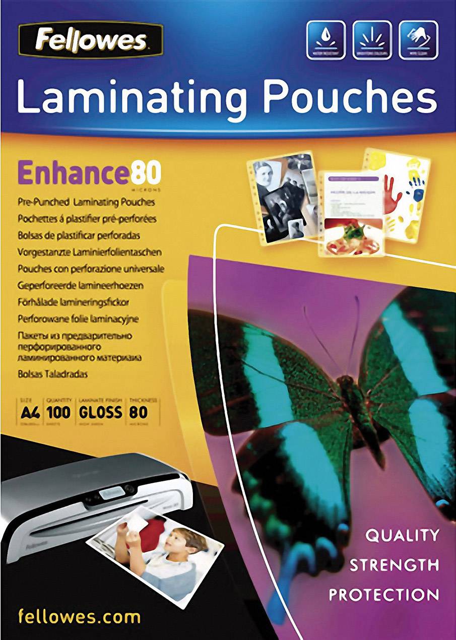 FELLOWES POCHETTES A4 80 MICRONS MATES X 100-0