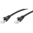 Câble de raccordement réseau informatique RJ45 Telegärtner 100008267 CAT 6a S/FTP noir 2.00 m