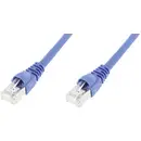 Câble de raccordement réseau informatique RJ45 Telegärtner 100008465 CAT 6a S/FTP bleu 3.00 m