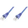 Câble de raccordement réseau informatique RJ45 Telegärtner 100007976 CAT 6a S/FTP bleu 1.00 m