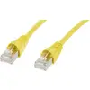 Câble de raccordement réseau informatique RJ45 Telegärtner 100007968 CAT 6a S/FTP jaune 0.50 m