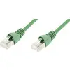 Câble de raccordement réseau informatique RJ45 Telegärtner 100007965 CAT 6a S/FTP vert 0.50 m