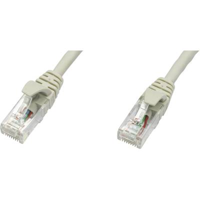 Telegärtner L00002E0004 RJ45 Câble réseau, câble patch CAT 5e U/UTP 3.00 m gris ignifuge 1 pc(s)