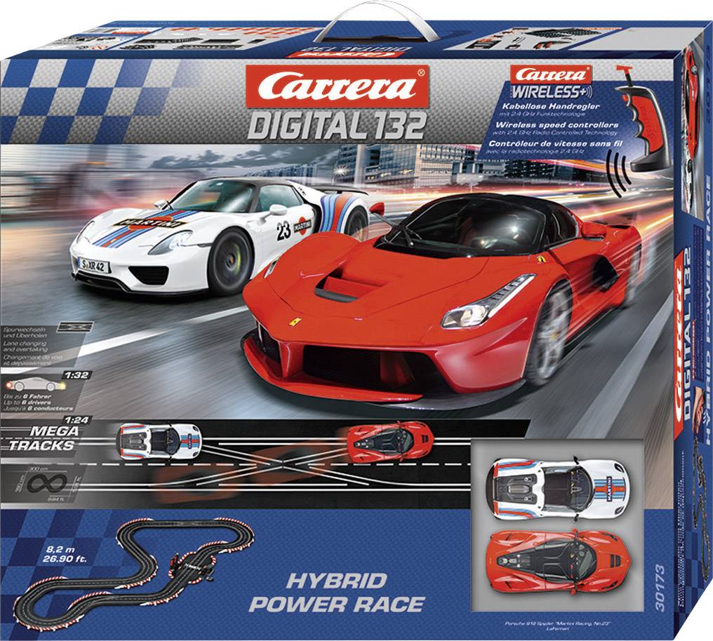 Carrera 20030173 DIGITAL 132 Hybrid Power Race Kit de démarrage Conrad.fr