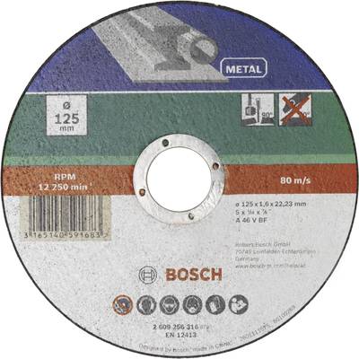 Disque à tronçonner droit, métal Bosch  2609256316