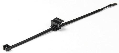 HellermannTyton 156-01087 Q50REC5A Serre-câble 210 mm 4.70 mm noir Faisceau de câbles en travers du montage, Faisceau de-1
