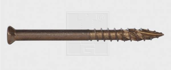 SWG 4009155754604  Vis terrasse 5.5 mm 50 mm profil Torx    acier inoxydable A2 brun 500 pc(s)