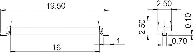 Contact Reed CMS StandexMeder Electronics MK15-C-2 9151710023 1 NO (T) 180 V/DC, 180 V/AC 0.5 A 10 W 1 pc(s)-1