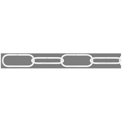 Symbole de 'maillon de chaîne', représentant la connexion ou la liaison, sur un fond gris.