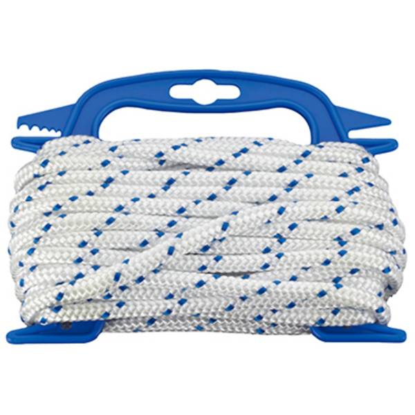 Ficelle en polypropylène tressée dörner + helmer 190310 (Ø x L) 8 mm x 10 m blanc, bleu