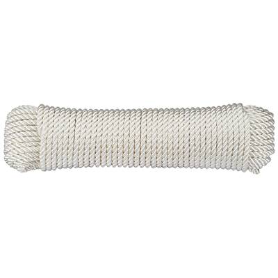 Corde polyamide tressée dörner + helmer 190320 (Ø x L) 6 mm x 30 m blanc