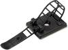 TRU COMPONENTS WCT-85 Embase de fixation autocollant, vissable 1206771 Plage de Ø du faisceau 22 mm (max) avec attache noir 1 pc(s)