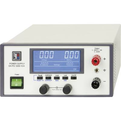 Alimentation de laboratoire réglable EA Elektro Automatik EA-PSI 5200-04 A  0 - 200 V/DC 0 - 4 A 320 W USB, Ethernet, an