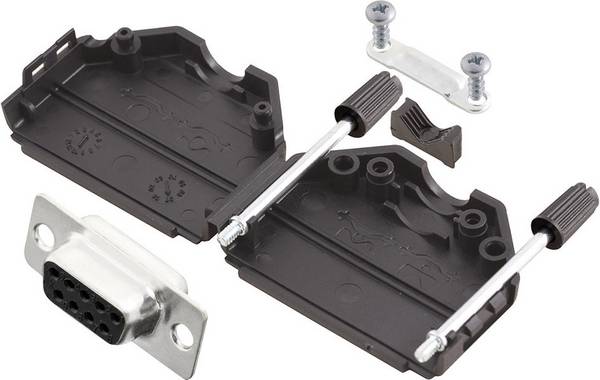 MH Connectors  MHDPPK9-DB9S-K Kit embase SUB-D femelle 180 ° Nombre de pôles: 9 fût à souder 1 pc(s)