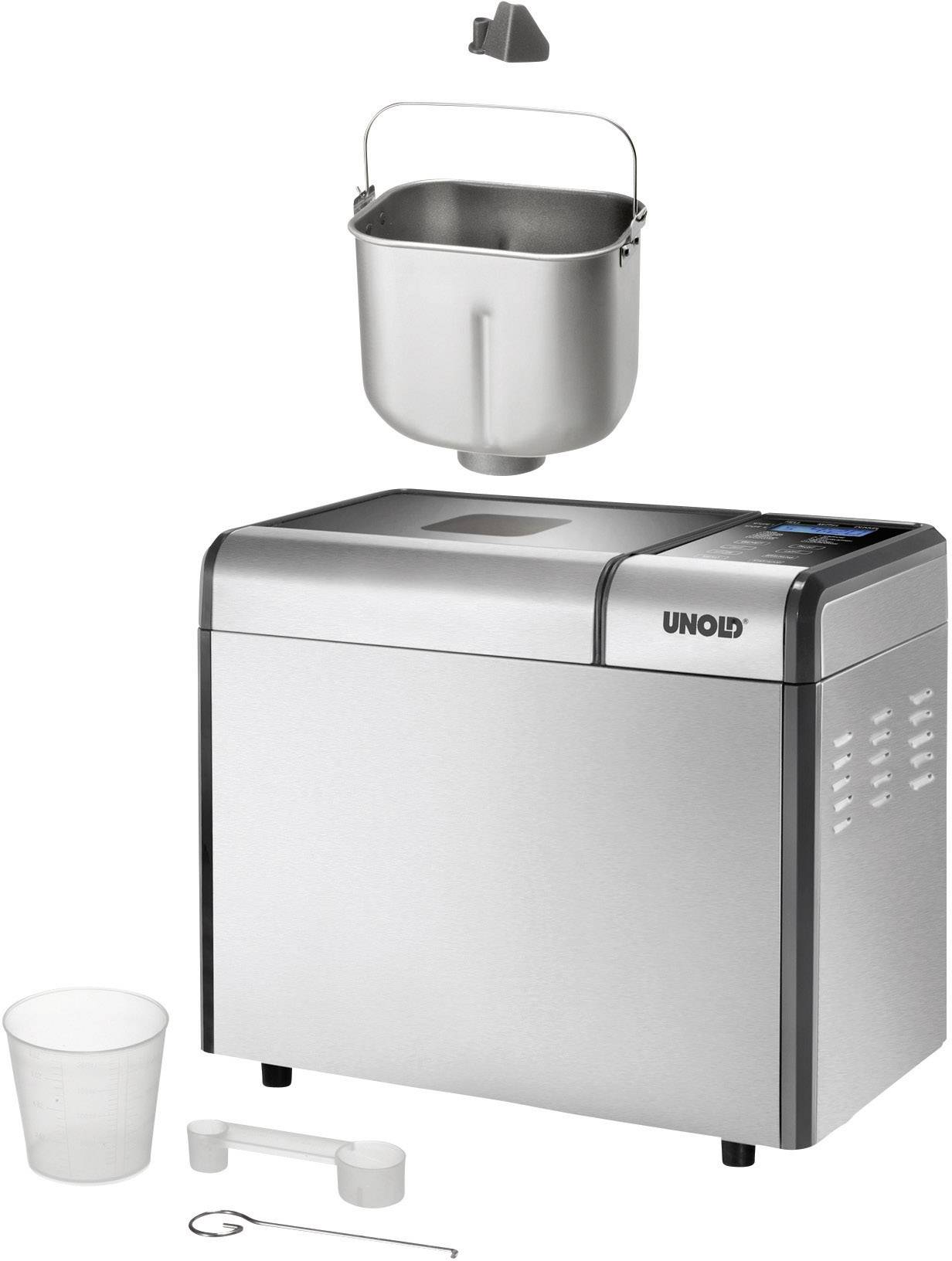 Unold Backmeister Top Edition Machine à pain fonction minuteur 1200 g argent (mat)-3