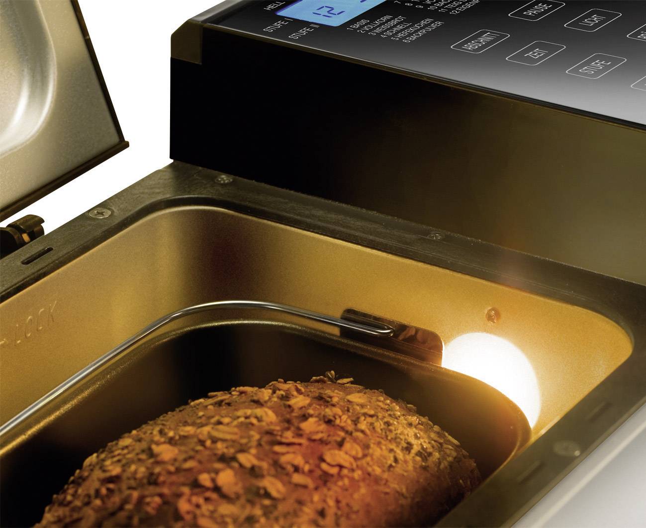 Unold Backmeister Top Edition Machine à pain fonction minuteur 1200 g argent (mat)-4