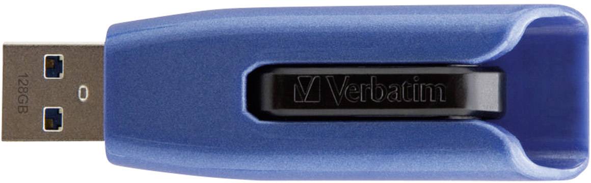 Clé USB 3.2 Verbatim 128 Go, V3 MAX, bleu-noir Type-A, (R) 300 Mo/s, (W) 70 Mo/s, blister de vente au détail-2