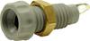 Douille banane Ø de la broche: 4 mm Cliff CL1458A gris 1 pc(s)
