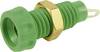 Douille banane Ø de la broche: 4 mm Cliff CL1460A vert 1 pc(s)