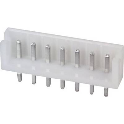 Un adaptateur blanc multipolaire à neuf broches métalliques sur un côté, adapté pour connecter des composants électroniques.