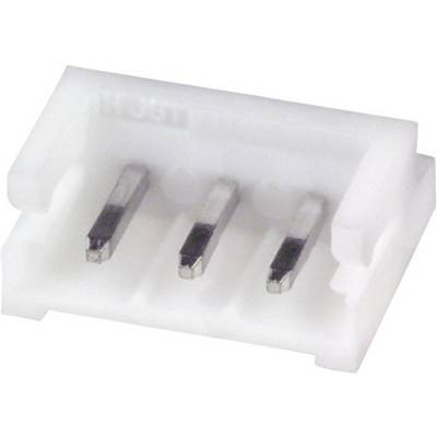 Boîtier de connecteur avec trois contacts métalliques, généralement utilisé pour le raccordement de petits composants électroniques.