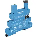 Finder 93.66.7.024 Support relais avec étrier de fixation, avec LED, avec protection antiparasite CEM Adapté pour série