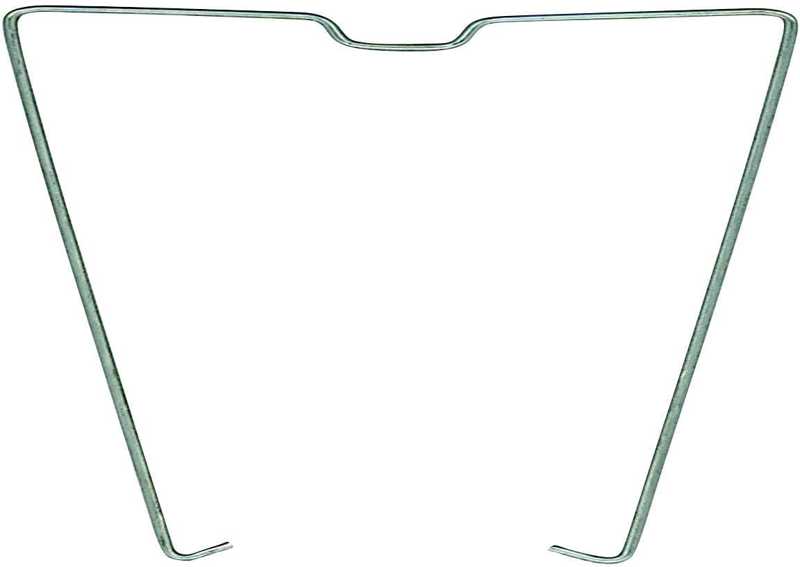 Un arc métallique, souvent utilisé pour stabiliser des plantes ou en jardinage, représenté sur un fond neutre.