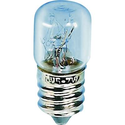 Ampoule à filetage métallique, taille standard pour appareils ménagers, 6V, 0,3A inscription visible.