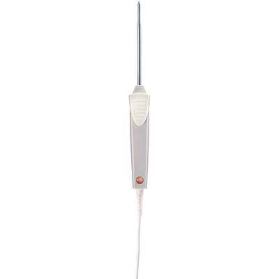 Un capteur de température blanc et gris avec une tige métallique, utilisé pour des mesures de température précises.