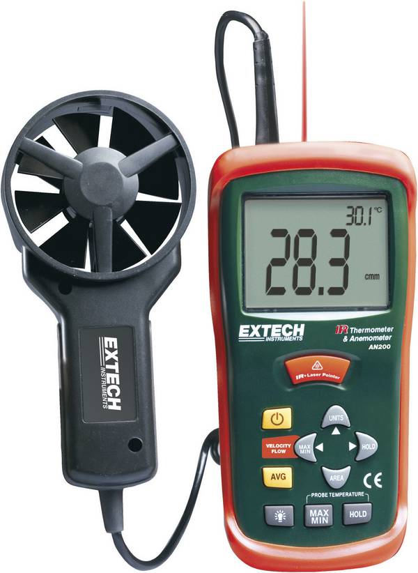 Extech AN200 Anémomètre 0.4 à 30 m/s