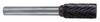 Exact 72222 Fraise sur tige Carbure de tungstène cylindre Longueur 58 mm Diamètre de tige 6 mm
